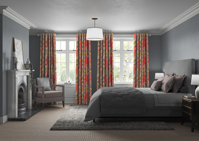 Hollihocks, Candy - Made to Measure Curtains - Image 5